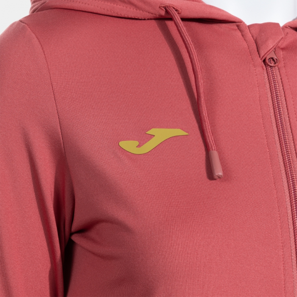 CHAQUETA CON CAPUCHA SCULPTURE II ROSA