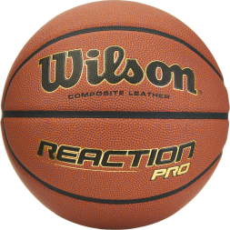 Мяч баск. WILSON Reaction PRO, WTB10138XB06, р.6, синт. PU, бутил. камера, темно-коричневый