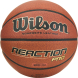 Мяч баск. WILSON Reaction PRO, WTB10138XB06, р.6, синт. PU, бутил. камера, темно-коричневый