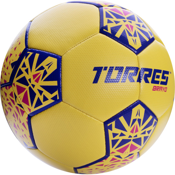 СЦ*Мяч футб  TORRES Bravo-4, F324114, р 4, ПУ, 4 сл, 32 п, гибрид сшивка, желтый
