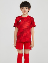 Детская футбольная форма KELME Short Sleeve Football Suit Red