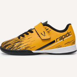 БЕЗ УПАКОВКИ Бутсы зальные JÖGEL Rapido IN Yellow/black, детский