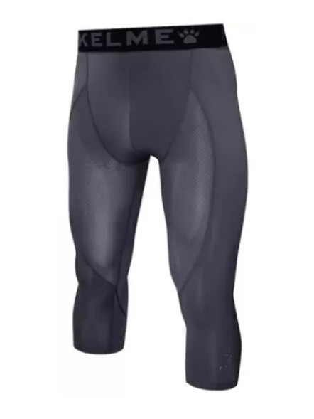 Термобелье низ KELME Men's Tight Cropped Trousers Dark Grey