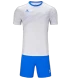 Футбольная форма KELME Short-Sleeved Football Suit (White/Blue)
