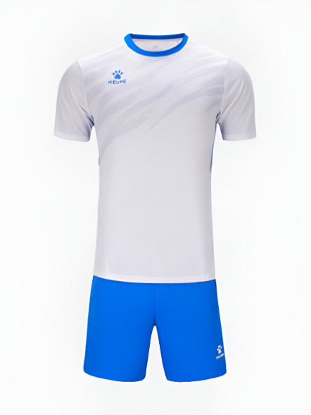 Футбольная форма KELME Short-Sleeved Football Suit (White/Blue)