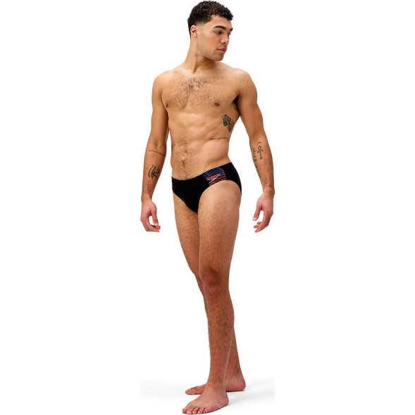 Плавки SPEEDO Medley Logo 7сm Brief, 8-0973918964, р 28 (рос 44), нейлон, эластан черный