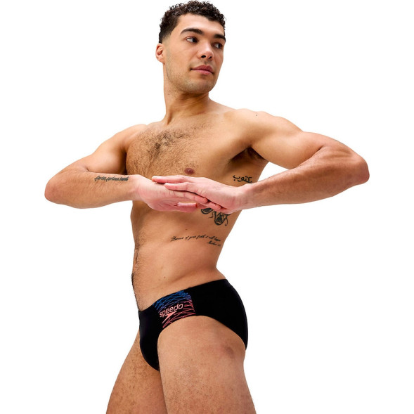 Плавки SPEEDO Medley Logo 7сm Brief, 8-0973918964, р 28 (рос 44), нейлон, эластан черный