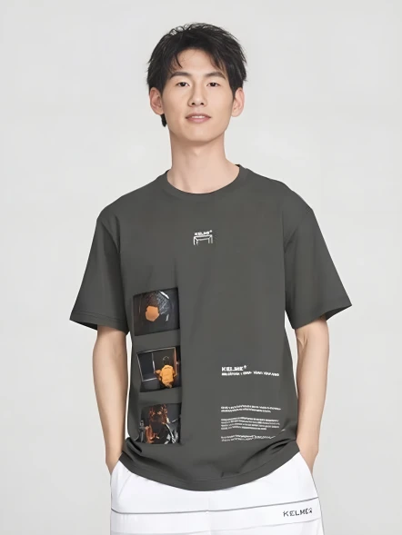 Футболка KELME Round Neck Short Sleeve T-Shirt Black