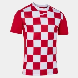 Футболка игровая JOMA с коротким рукавом FLAG II Красный-белый