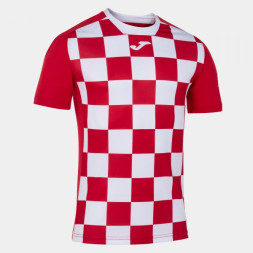 Футболка игровая JOMA с коротким рукавом FLAG II Красный-белый