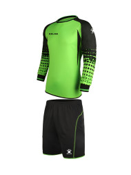 Футбольная вратарская форма KELME Long-Sleeved Football Goalkeeper Suit (Light Green/Black)