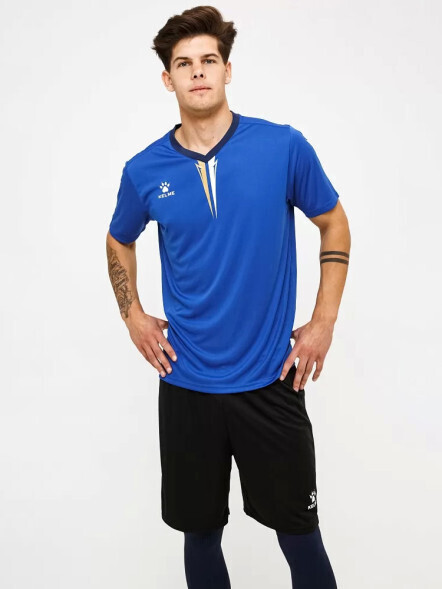 Футбольная форма KELME S/S Football Set (Blue/Black)