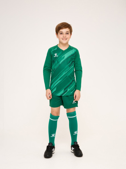Детский комплект (лонгслив, шорты) KELME Long Sleeve Goalkeeper Suit Green