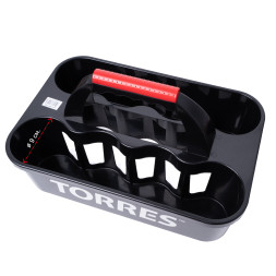 Контейнер для бутылок TORRES, SS1030, на 8 бутылок, не складывается, черно-бело-красный