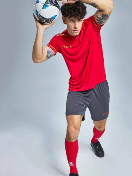 Футбольная форма KELME S/S Football Set (Red/Grey)
