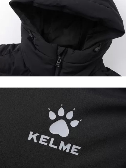 Пуховик KELME Short Cotton Clothes Black