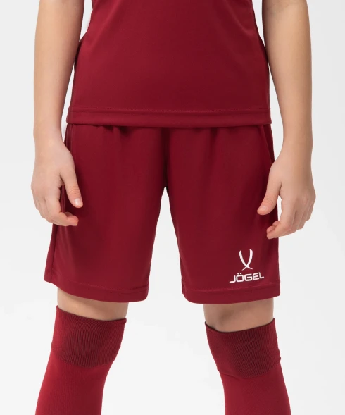Шорты игровые JOGEL CAMP Classic Shorts, гранатовый/белый, детский