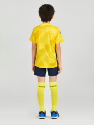 Детская футбольная форма KELME Short Sleeve Football Suit (Yellow/Dark Blue)