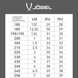 БЕЗ УПАКОВКИ Бутсы зальные JÖGEL Rapido IN Silver/black