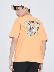 Футболка KELME Round Neck Short Sleeve T-Shirt Orange