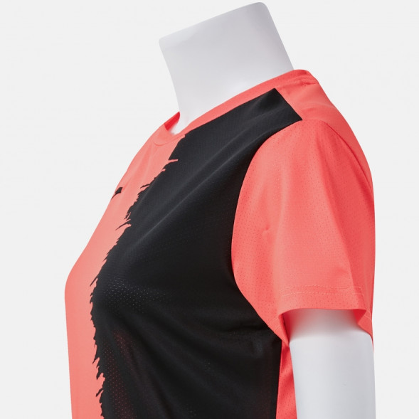 ФУТБОЛКА С КОРОТКИМ РУКАВОМ PICASHO КОРАЛЛ ФЛУОР ЧЕРНЫЙ