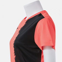 ФУТБОЛКА С КОРОТКИМ РУКАВОМ PICASHO КОРАЛЛ ФЛУОР ЧЕРНЫЙ