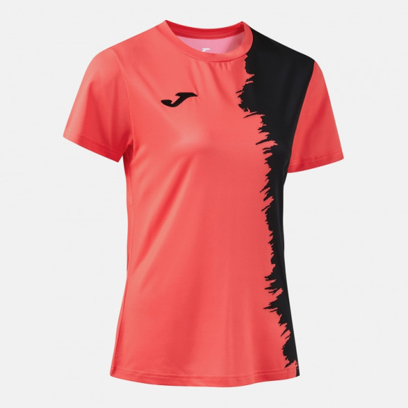 ФУТБОЛКА С КОРОТКИМ РУКАВОМ PICASHO КОРАЛЛ ФЛУОР ЧЕРНЫЙ