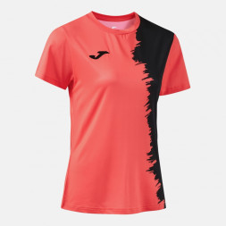 ФУТБОЛКА С КОРОТКИМ РУКАВОМ PICASHO КОРАЛЛ ФЛУОР ЧЕРНЫЙ