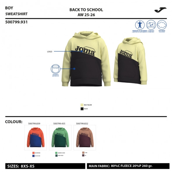 SUDADERA CON CAPUCHA PARK VERDE