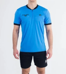 Судейская форма KELME Short Sleeve Refree Set (Blue/Black)