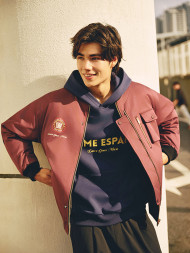 Бомбер KELME Reversible Baseball Jacket Burgundy