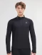 Олимпийка KELME Half Open Long Sleeve T-Shirt Black