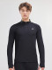 Олимпийка KELME Half Open Long Sleeve T-Shirt Black