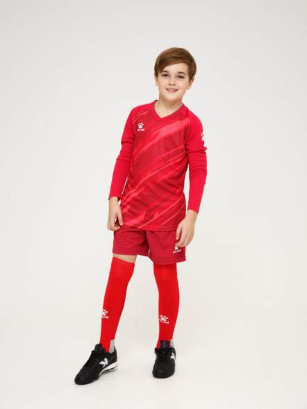 Детский комплект (лонгслив, шорты) KELME Long Sleeve Goalkeeper Suit Red