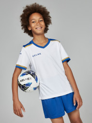 Детская футбольная форма KELME S/S Football Set Kid (White/Blue)