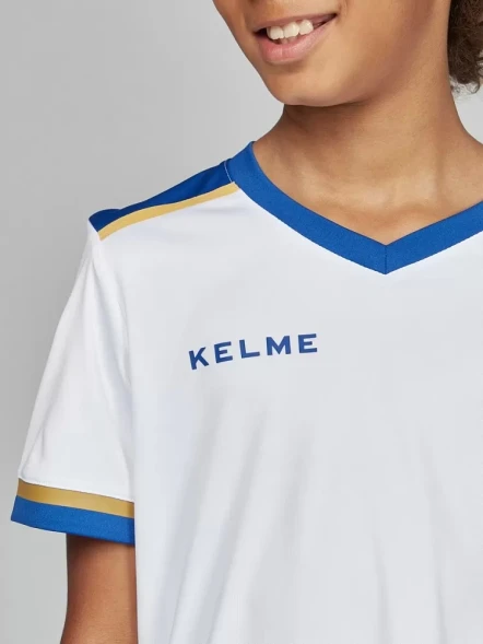 Детская футбольная форма KELME S/S Football Set Kid (White/Blue)