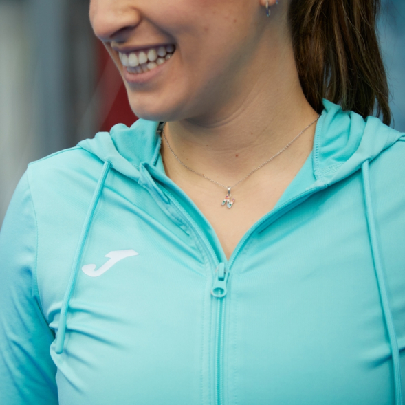 CHAQUETA CON CAPUCHA SCULPTURE II TURQUESA