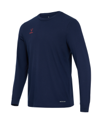 Футболка баскетбольная с длинным рукавом JOGEL DIVISION PerFormDRY Pre-Match Longsleeve Jersey, темно-синий
