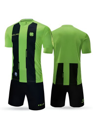 Детская футбольная форма KELME Short Sleeve Football Kid (Light Green/Black)