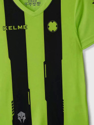 Детская футбольная форма KELME Short Sleeve Football Kid (Light Green/Black)
