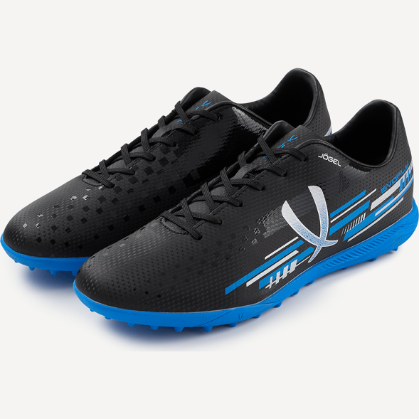 БЕЗ УПАКОВКИ Бутсы многошиповые JÖGEL Evofly TF Talant Black/blue
