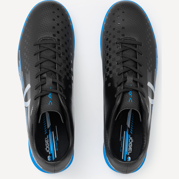 БЕЗ УПАКОВКИ Бутсы многошиповые JÖGEL Evofly TF Talant Black/blue