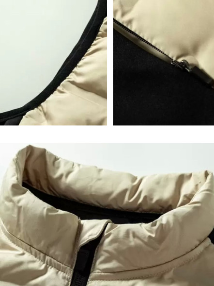 Жилет KELME Sports Down Vest (Beige/Dark Blue)