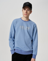 Свитшот KELME Round Neck Sweater Light Blue