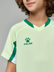 Детская футбольная форма KELME Short-Sleeved Football Suit (Light Green/Green)