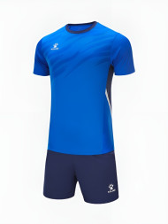 Футбольная форма KELME Short-Sleeved Football Suit (Blue/Dark Blue)