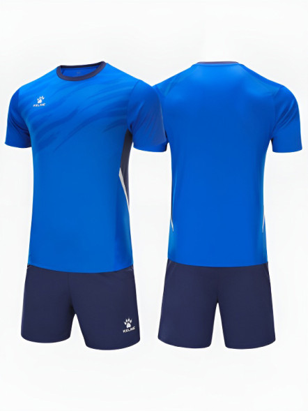 Футбольная форма KELME Short-Sleeved Football Suit (Blue/Dark Blue)
