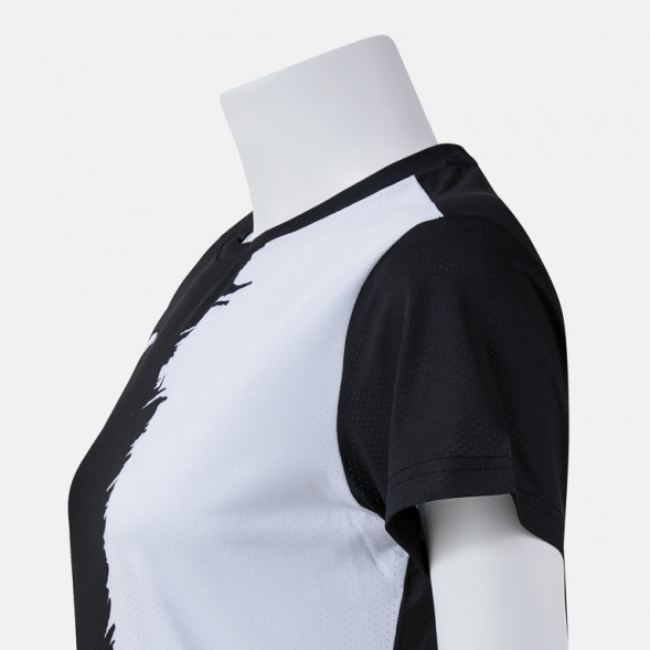 ФУТБОЛКА С КОРОТКИМ РУКАВОМ PICASHO ЧЕРНЫЙ БЕЛЫЙ