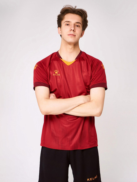 Футбольная форма KELME Short Sleeve Football Uniform (Burgundy/Black)