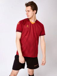 Футбольная форма KELME Short Sleeve Football Uniform (Burgundy/Black)